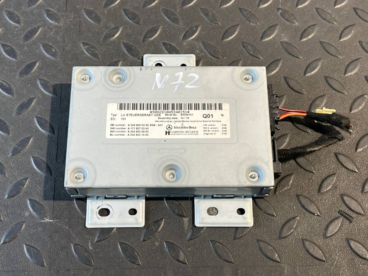 Блок управления магнитолой Mercedes M/W164 2005-2011