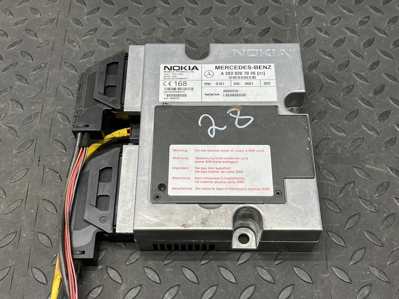 Блок управления телефоном Mercedes E/W210 1995-2003
